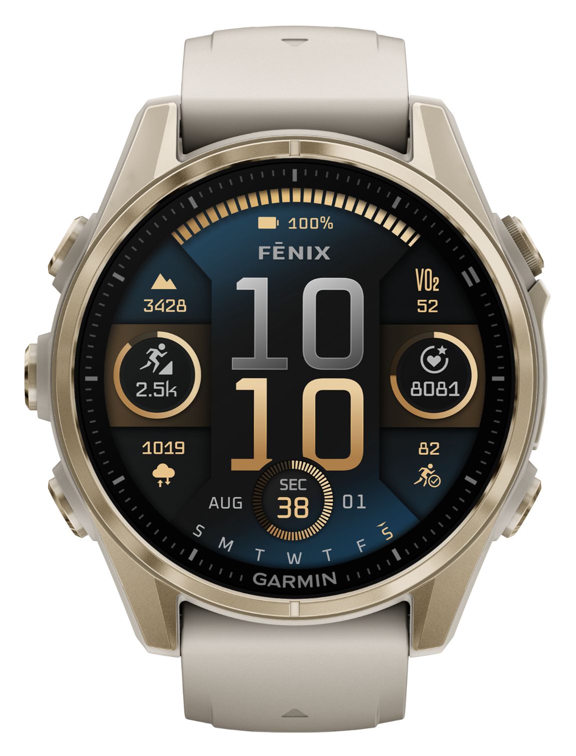 Garmin 010-02903-11 Fenix 8 43mm AMOLED Sapphire Premium Watch