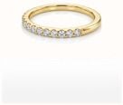 0.25ct Round Brilliant Natural Diamond 9ct Yellow Gold Half Eternity Ring HET100112/Y - alternate view 2