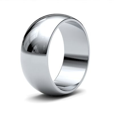 James Moore Wedding Rings | Palladium | 8mm | Light | D-Shape | AG_8GLD-PD