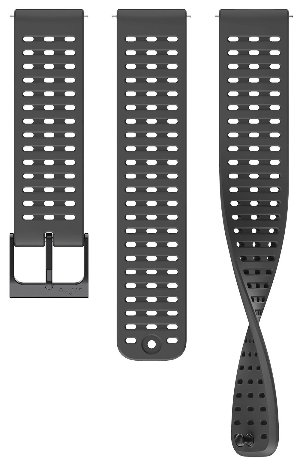 Suunto SS050850000 Athletic 2 All Black Silicone Strap – Watch