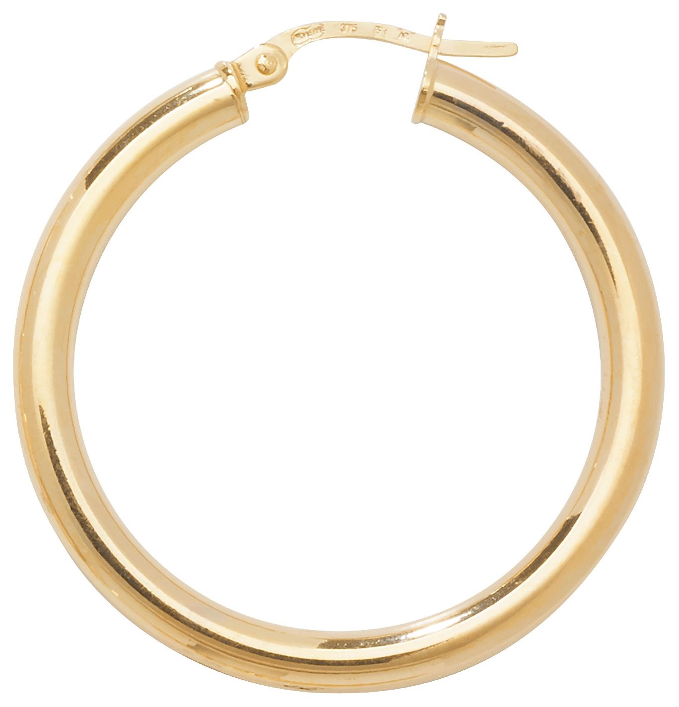 James Moore TH ER384 9k Yellow Gold Hoop Earrings 25 mm Jewellery