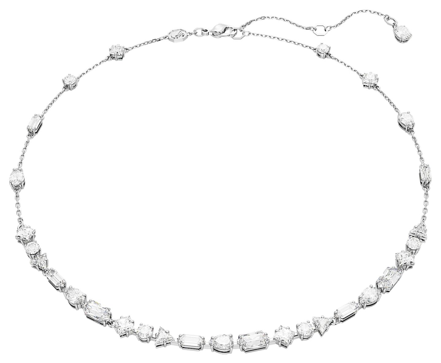 Swarovski 5676989 Mesmera Necklace Rhodium Plated Mixed Cut Jewellery