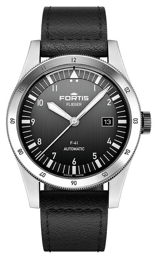 Photos - Wrist Watch Fortis F4220018 Flieger F-41 Automatic Black  Black Watch Black F4220018 (41mm)