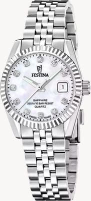 Festina Swiss Made Classic Quartz (29mm) Mother-of-Pearl Dial / Stainless Steel Bracelet F20087/1