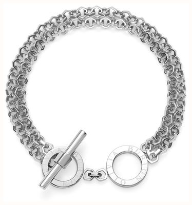 Olivia Burton Classic Honeycomb Toggle Stainless Steel Bracelet 24100272