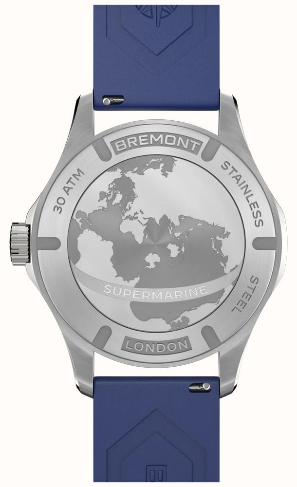Bremont Supermarine 300M Automatic (40mm) Blue Gradient Dial / Blue Rubber Strap SM40-ND-SS-BL-R-S - alternate view 2
