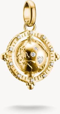Thomas Sabo Thomas Sabo Charming Connect 18ct Gold Plated Globe Charm CC1348-M01-14