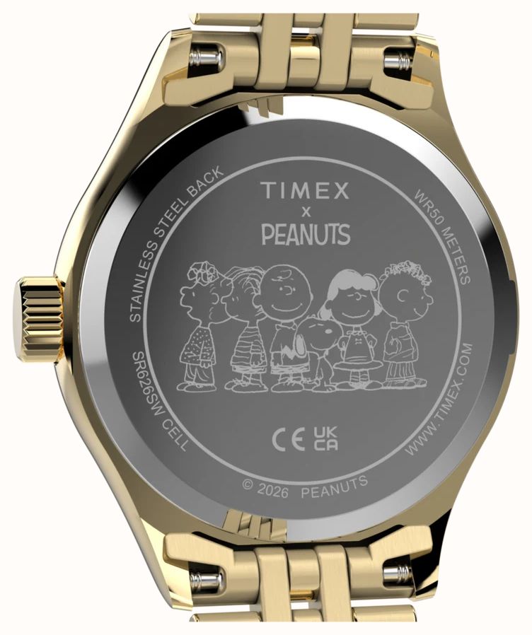 Timex x Peanuts Legacy Mini Heart Hug 25mm Stainless Steel Bracelet Watch TW6A07400 - alternate view 4