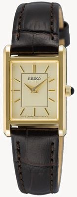 Seiko Classic Dress (19.6mm) Champagne Dial / Dark Brown Leather Strap SWR110P1