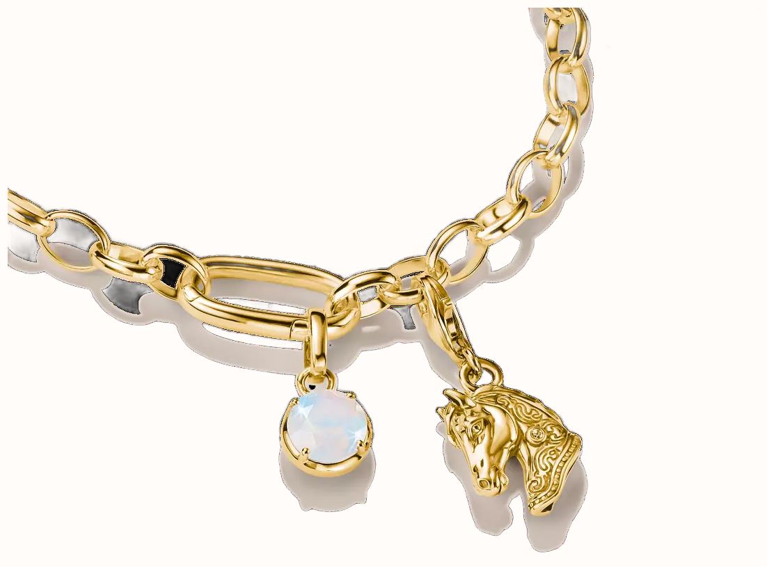 Thomas Sabo Horse Head Charm with white zirconia 2233-M01-39 - alternate view 2