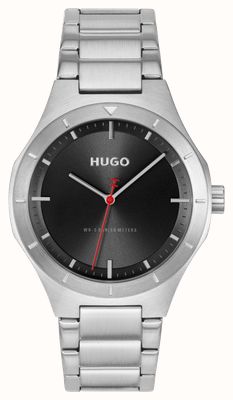 HUGO #LIT Three-Hand Quartz (42mm) Black Dial / Stainless Steel Bracelet 1530447