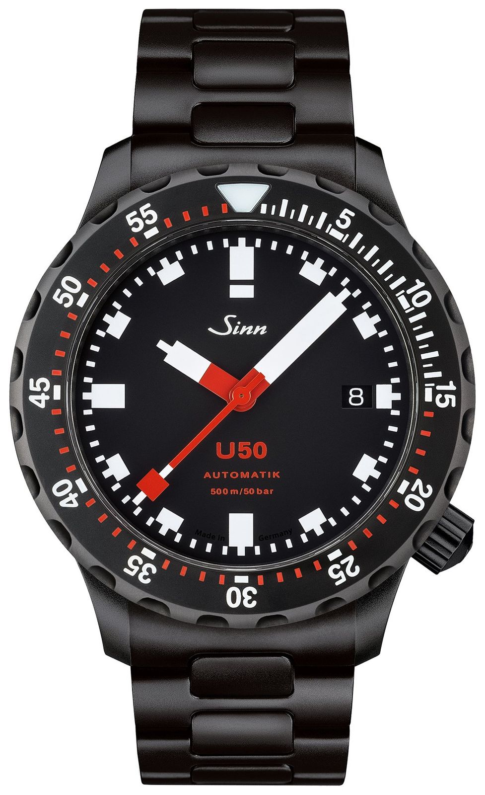 Sinn 1050.020 PVD BRACELET Sinn U50 SDR | Black PVD Bracelet Watch