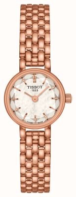 Tissot Women's Lovely | Facetted Mother-of-Pearl Dial | Rose Gold Stainless Steel Bracelet T1400093311100