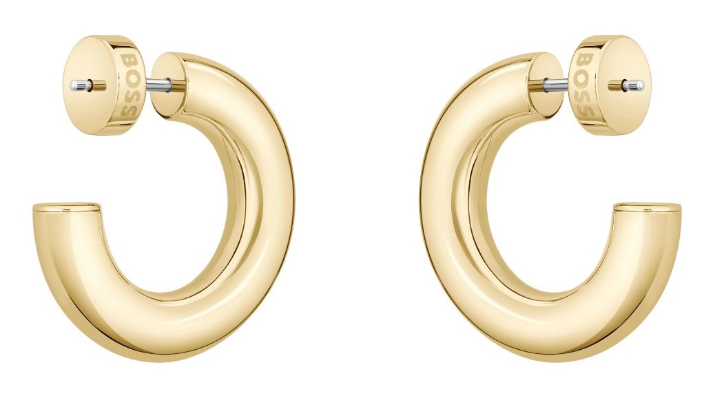 BOSS Jewellery 1580690 Ladies Gold-Tone Hooped Earring With