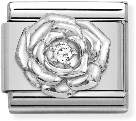 Nomination Composable CL Symbols Stainless Steel Silver 925 And Cubic Zirconia Rose 330311/12