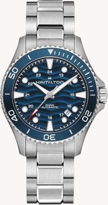 Hamilton Khaki Navy Scuba Automatic (40mm) Blue Wave Dial / Stainless Steel Bracelet H82425140