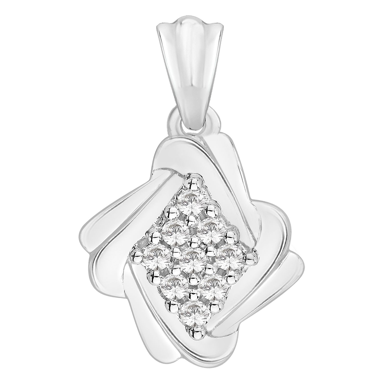 Image of Perfection Crystals P3262-SK Fancy Cluster Pendant (0.25ct Jewellery