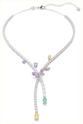 Swarovski x Ariana Grande Dragonfly Mixed-Cut Rhodium-Plated Necklace 5737424