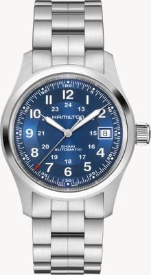 Hamilton Khaki Field Automatic (38mm) Navy Blue Sunray Dial / Stainless Steel Bracelet H70455140
