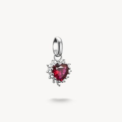 Thomas Sabo Charm Pendant True Romance Red Heart Connect Silver CC1279-013-10