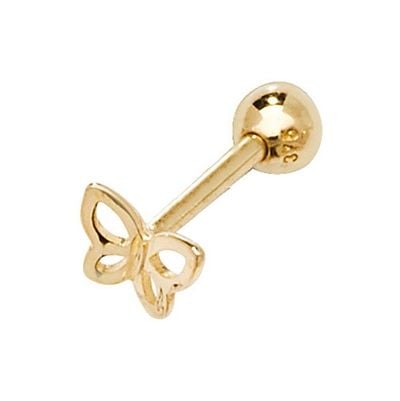Treasure House ES904P 9k Gold Butterfly cartilage 8.5mm Post Jewellery