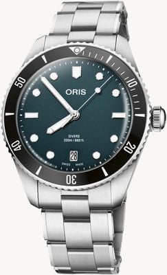 ORIS Divers Date Automatic (39mm) Blue Dial / Stainless Steel Bracelet + Black Tropic Strap 01 733 7795 4055-SET