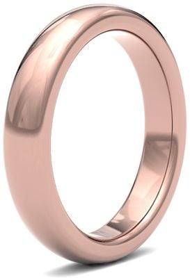 James Moore Wedding Rings | 9ct Rose Gold | 4mm | ExtraHeavy | Premium Court | AG_4GZP-9R