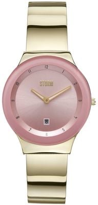 STORM LUCKI GOLD PINK (33mm) Pink Dial / Gold PVD Stainless Steel Bracelet 47559/GD/PK