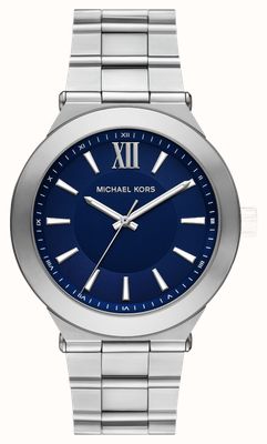 Michael Kors Oversized Billie Quartz (44mm) Blue Dial / Stainless Steel Bracelet MK9284