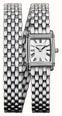 Herbelin Art Déco Quartz (17.8mm) Silver Guilloché Dial / Stainless Steel Double-Wrap Bracelet 17438BLA08