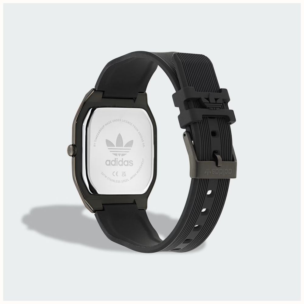 Adidas City Tech Square Black Square Dial With Black Silicone Strap AOFH26515 - alternate view 2