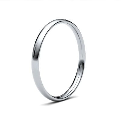 James Moore Wedding Ring  | 2mm | Light | Size Traditional Court | AG_2LLC-9W AG_2LLC-9W