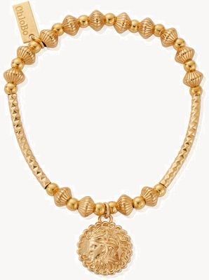 ChloBo Pattern Noodle Disc Goddess Gold-Plated Bracelet GBHNCD3453