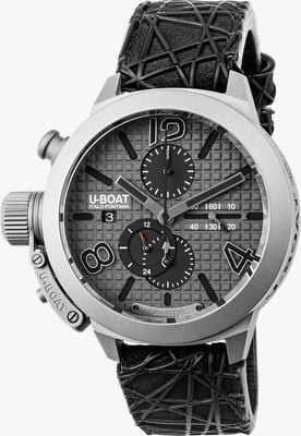 U-Boat CLASSICO 45 Titanium Limited Edition (45mm) Tungsten Grey Dial / Black Alcantara Hybrid Strap 3002