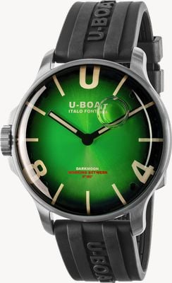 U-Boat Darkmoon SS (46.5mm) Noble Green Soleil Dial / Black Vulcanised Rubber Strap 8702/E