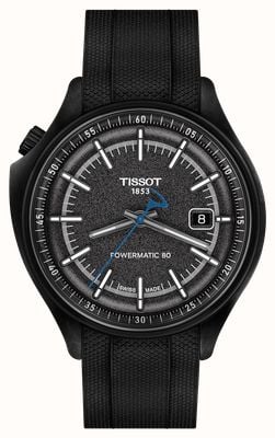 Tissot Pinarello Powermatic 80 Special Edition (43mm) Black Dial / Black Rubber Strap T1624089706100