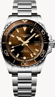 LONGINES HydroConquest GMT (41mm) Sunray Brown Dial / Stainless Steel Bracelet L37904666