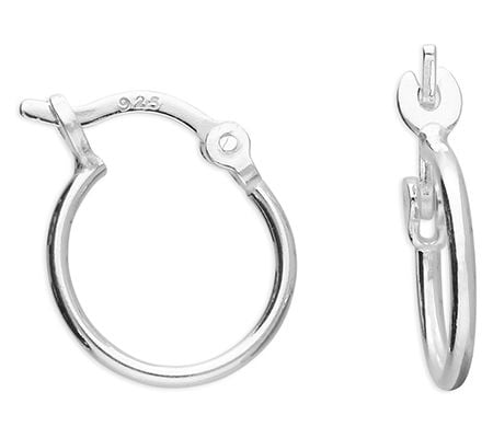 CME Leicester Limited H6263/S Silver Sleeper 12mm Hinged Jewellery