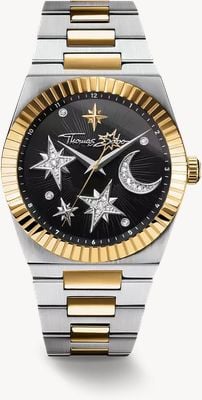 Thomas Sabo Ladies’ Watch Moon And Stars With Black Dial Watch WA0465-291-203-39