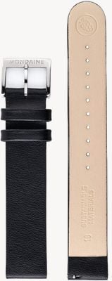 Mondaine Black Vegan Leather Grape Strap Only XL Watch FG311820QXL