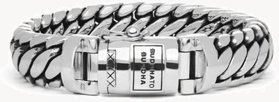Buddha To Buddha 'Ben Medium' Sterling Silver Handmade Bracelet - 073 - (Size G) 001J010730114