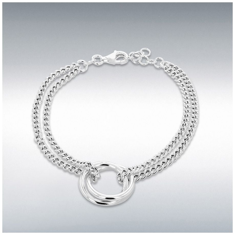 James Moore & Co 8.29.0021 Sterling Silver Linked-Rings Jewellery