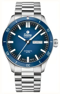Tutima Glashütte Grand Flieger Airport Automatic (41mm) Blue Dégradé Dial / Stainless Steel Bracelet 6107-02