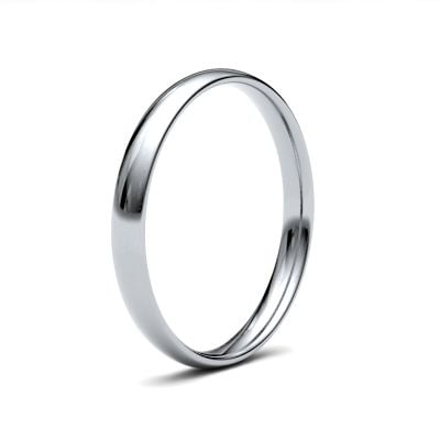 James Moore Wedding Ring  | 2.5mm | Light | Size Traditional Court | AG_2.5LLC-9W AG_2.5LLC-9W