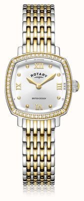 Rotary Women's Traditional (25mm) Silver Dial / Two-Tone Stainless Steel Bracelet LB05811/70