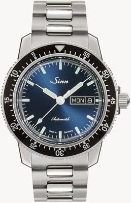 Sinn 104 St Sa I B | Stainless Steel Bracelet | Blue Dial 104.013-BRACELET H LINK