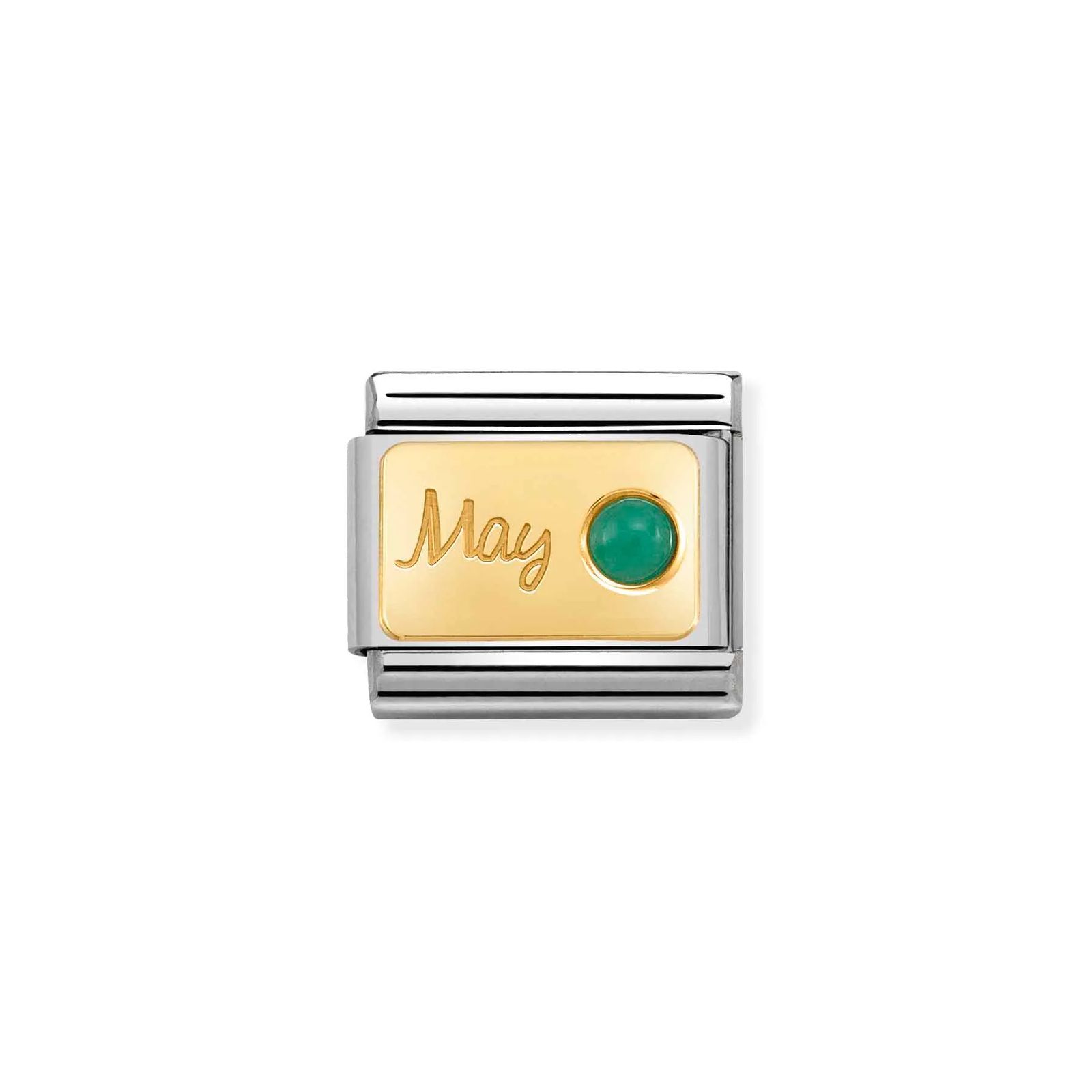 Nomination 030519/05 Classic May Birthstone Emerald 18ct Jewellery