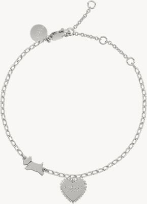Radley Jewellery Fashion | Silver Plated Bracelet | Heart & Dog Charm RYJ3121S