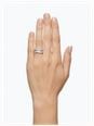 Baguette And Round Brilliant Natural Diamond 18ct White Gold Cocktail Ring JM4539 - alternate view 4