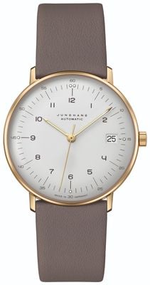 Junghans Max Bill | Kleine | Automatic | Grey Leather Strap 27/7108.02